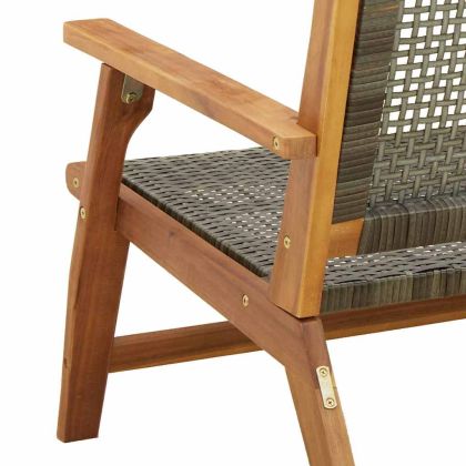 Градинска мебел 2 pcs Сив 67 x 78 x 73 см