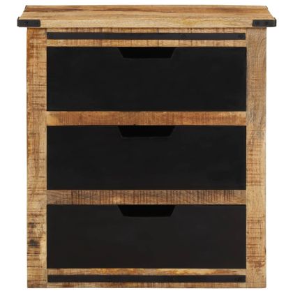 Бюфет с 3 чекмеджета 55x35x60 см масивно мангово дърво