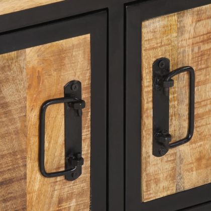 Кафе маса, 80x50x40 см, грубо мангово дърво масив