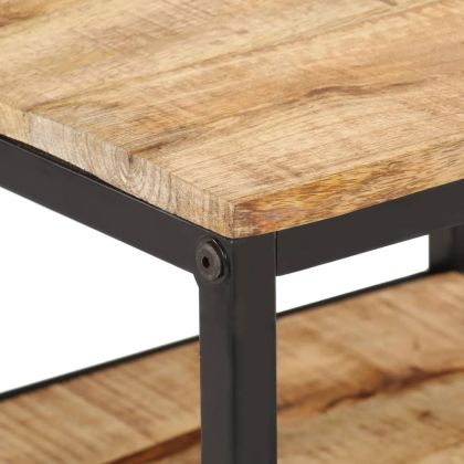 Маса за кафе, 55x55x45 см, грубо мангово дърво масив