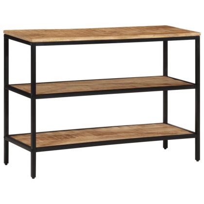 Конзолна маса, 100x35x70 см, грубо мангово дърво масив