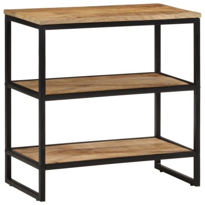 Конзолна маса, 70x35x70 см, грубо мангово дърво масив