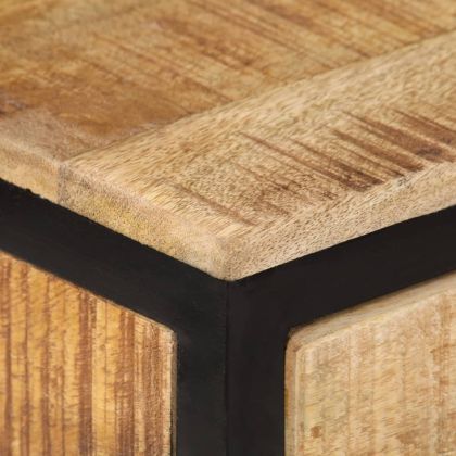 Конзолна маса, 70x35x70 см, грубо мангово дърво масив