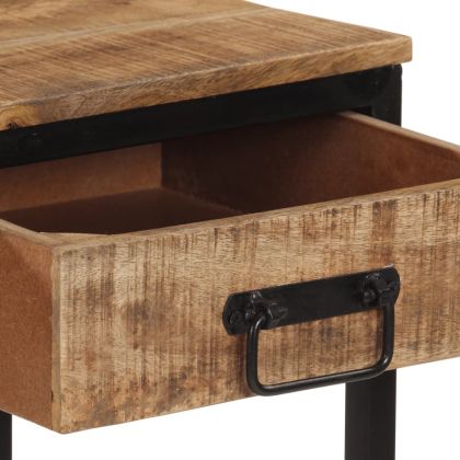 Конзолна маса, 100x35x70 см, грубо мангово дърво масив