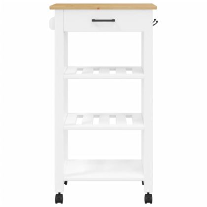 Кухненска количка "MONZA" 48x40x88,5 см борово дърво масив