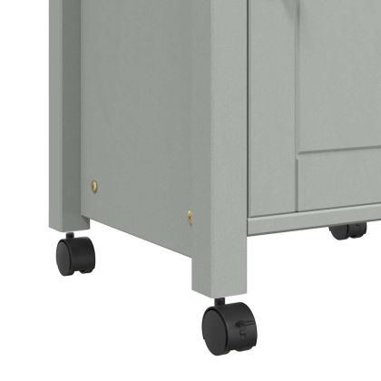 Кухненска количка "MONZA" 48x40x88,5 см борово дърво масив