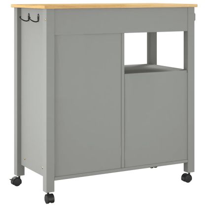 Кухненска количка "MONZA" 84x40x88,5 см борово дърво масив