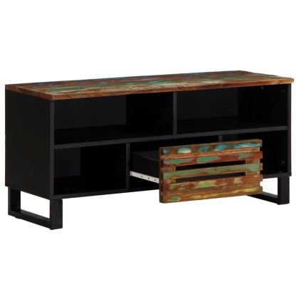 ТВ шкаф, 100x34x46 см, масивно акациево дърво