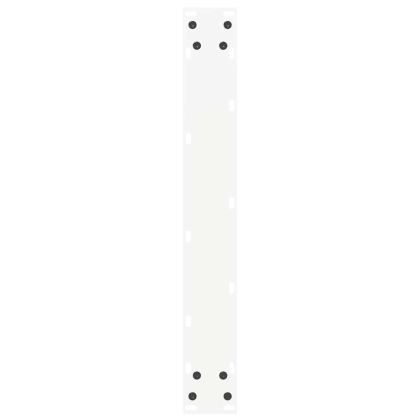 Крака за бар маса, U-образни, 2 бр., бели, 60 x (110-111) см, стомана