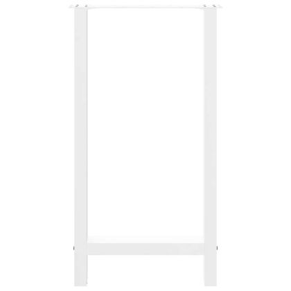 Крака за бар маса, бели, 2 бр., 40 x (90-91) см, стомана