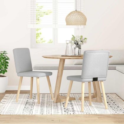 Трапезни столове 2 бр Cloud сив плат
