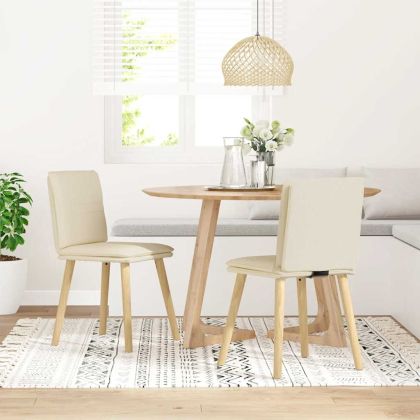 Трапезни столове, 2 бр, лен