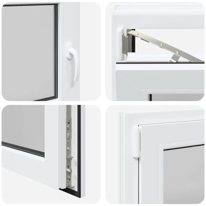 Прозорец за мазе "RISOR" 90x50 см, накланящ се и завъртащ се, DIN ляв, бял