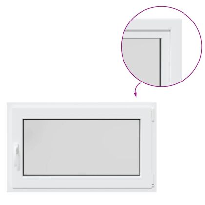 Прозорец за мазе "RISOR" 100x60 см, накланящ се и завъртащ се, DIN десен, бял