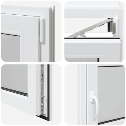 Прозорец за мазе "RISOR" 100x60 см, накланящ се и завъртащ се, DIN десен, бял