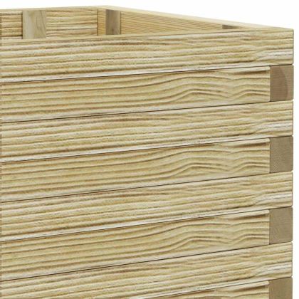 Повдигната леха, 100x50x40 см, дървена, правоъгълна