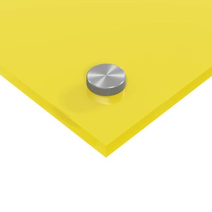 Кухненски заден панел Жълто 100 x 50 x 0,6 см закалено стъкло