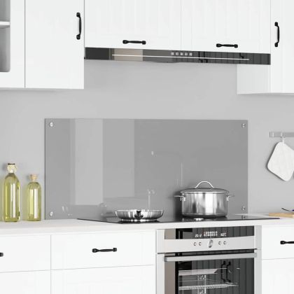 Кухненски заден панел Светлосиво 120 x 50 x 0,6 см