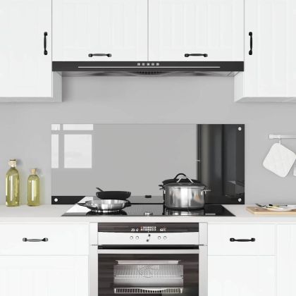 Кухненски заден панел Тъмносив 120 x 50 x 0,6 см