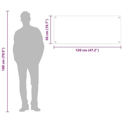 Кухненски заден панел Жълто 120 x 50 x 0,6 см закалено стъкло