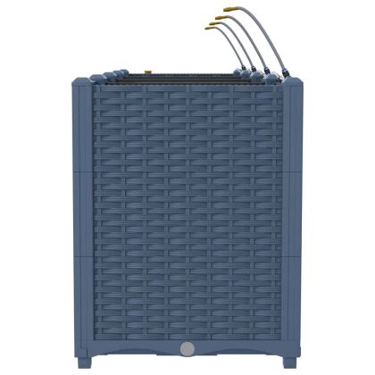 Градински саксии Сив 160 x 40 x 52 см Стомана