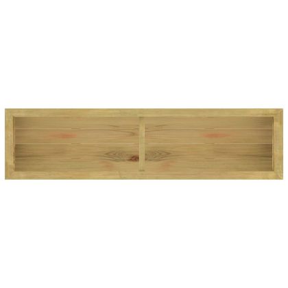 Повдигната леха, 196x50x100 см, импрегнирано борово дърво