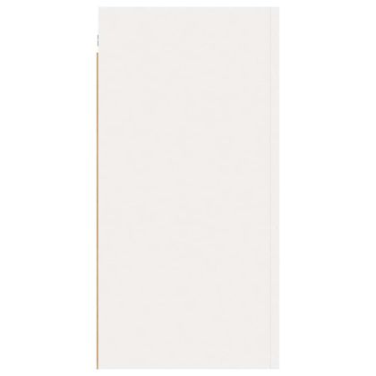 ТВ шкафове, 2 бр, бели, 30,5x30x60 см, инженерно дърво