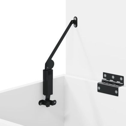 Пейка за обувки, бяла, 60x30x45 см, инженерно дърво