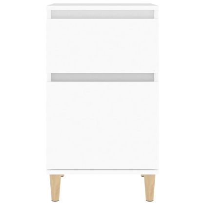 Нощни шкафчета, 2 бр, бяло, 40x35x70 см