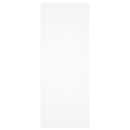 Стенен ТB шкаф, бял, 40,5x30x102 см, инженерно дърво