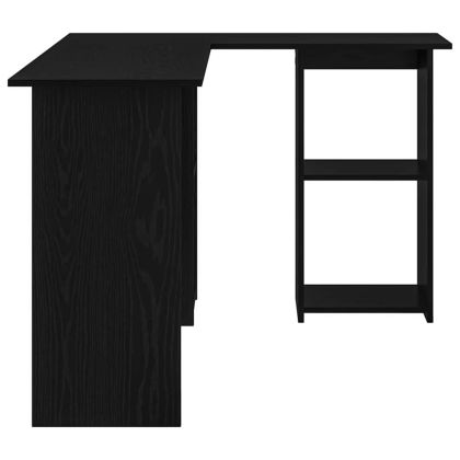 Бюро с рафт Черния дъб 142 x 102 x 73 см Инженерно дърво