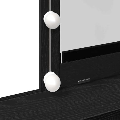 Тоалетна маса Черен дъб 80 x 41 x 144.5 см Инженерно дърво