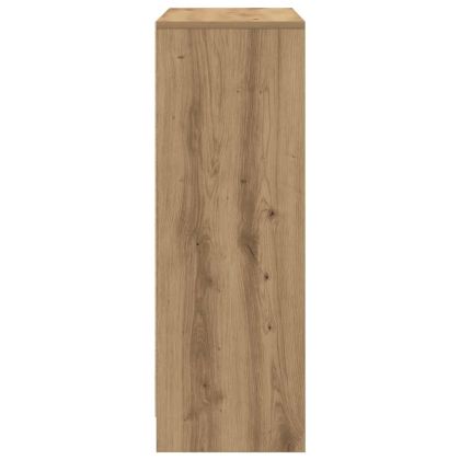 Бюфет с чекмеджета и вратички, дъб артизан, 73x31x90 см