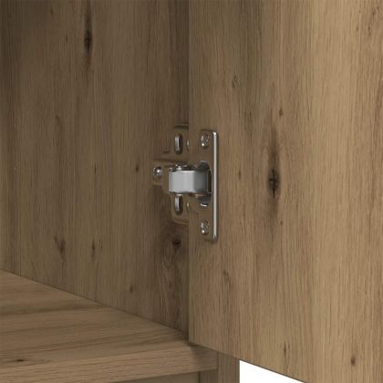 Бюфет с чекмеджета и вратички, дъб артизан, 73x31x90 см