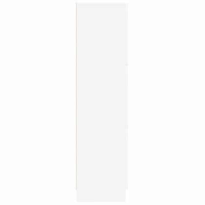 Висок шкаф Бяло 31.5 x 32 x 124 см Инженерно дърво