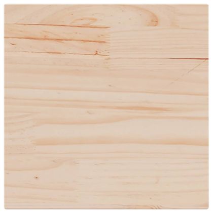 Плот за маса, 40x40x1,7 см, квадратен, бор масив