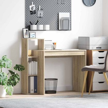 Бюро с рафт Сонома дъб 100 x 40 x 90 cm Инженерно дърво