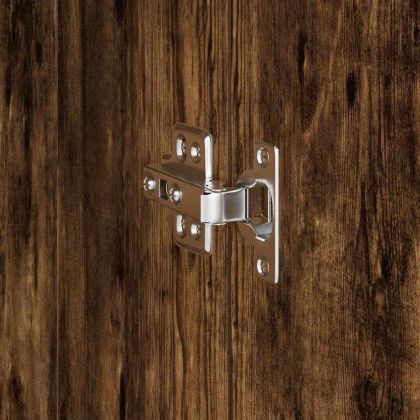 Висок шкаф Опушен дъб 31.5 x 32 x 124 см Инженерно дърво