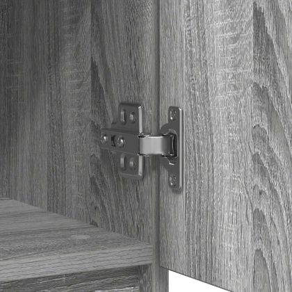 Бюфет с чекмеджета, сив сонома, 71x35x84 см, инженерно дърво