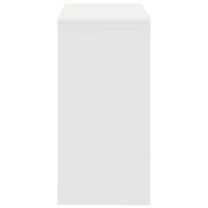 Бюро с чекмедже Бяло 90 x 37.5 x 75 см Инженерно дърво