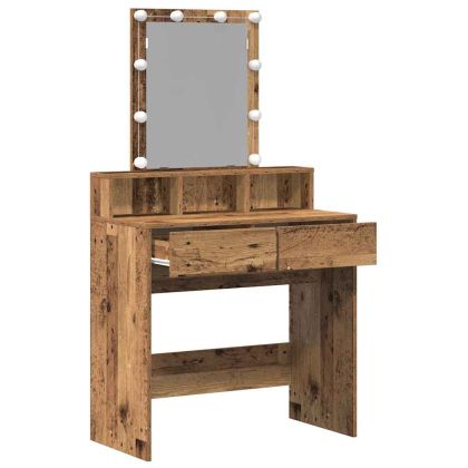Тоалетна маса Старо дърво 80 x 41 x 144.5 см Инженерно дърво