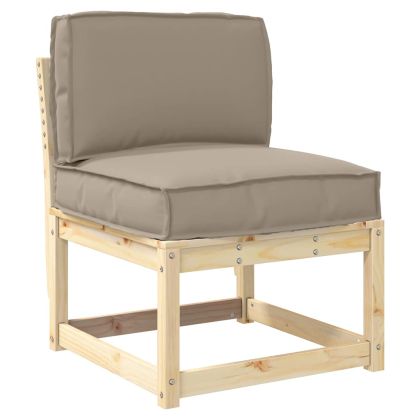 Комплект възглавници за палет 2 pcs Таупе Оксфордска тъкан