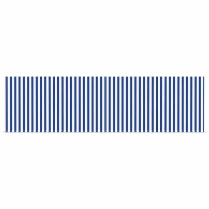 Сгъваем навес Син и бял 450 × 300 cm текстил