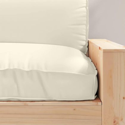 Възглавница за палетна седалка Крем 120 x 80 x 12 cm