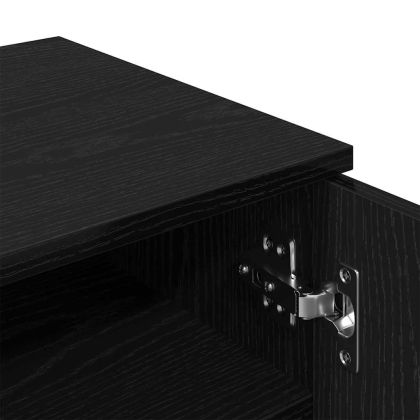 Шкаф за обувки Черния дъб 29,5 x 35 x 101 см Инженерно дърво