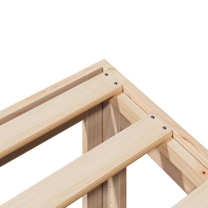 Рамка за легло без матрак, 80x200 см, бор масив