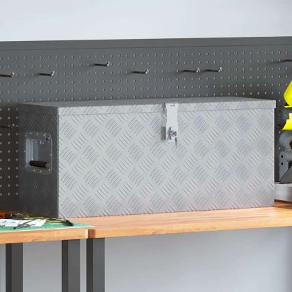 Алуминиева кутия, 76,5x26,5x33 см, сребриста