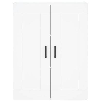 Висок шкаф, бял, 69,5x34x180 см, инженерно дърво