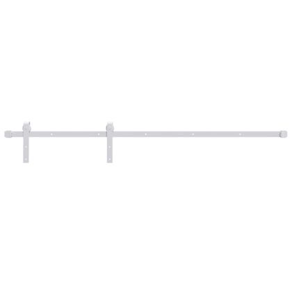 Плъзгаща врата с монтажни части, 90x210 см, борово дърво масив