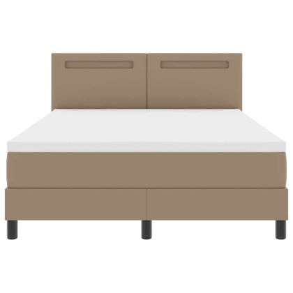 Рамка за легло с матрак Капучино 160 x 200 cm Изкуствена